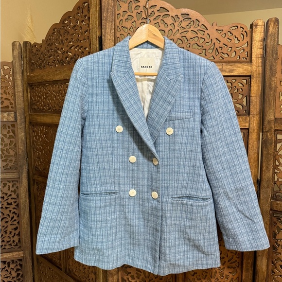 Sandro Nars Double Breasted Blazer 38 - Picture 4 of 6